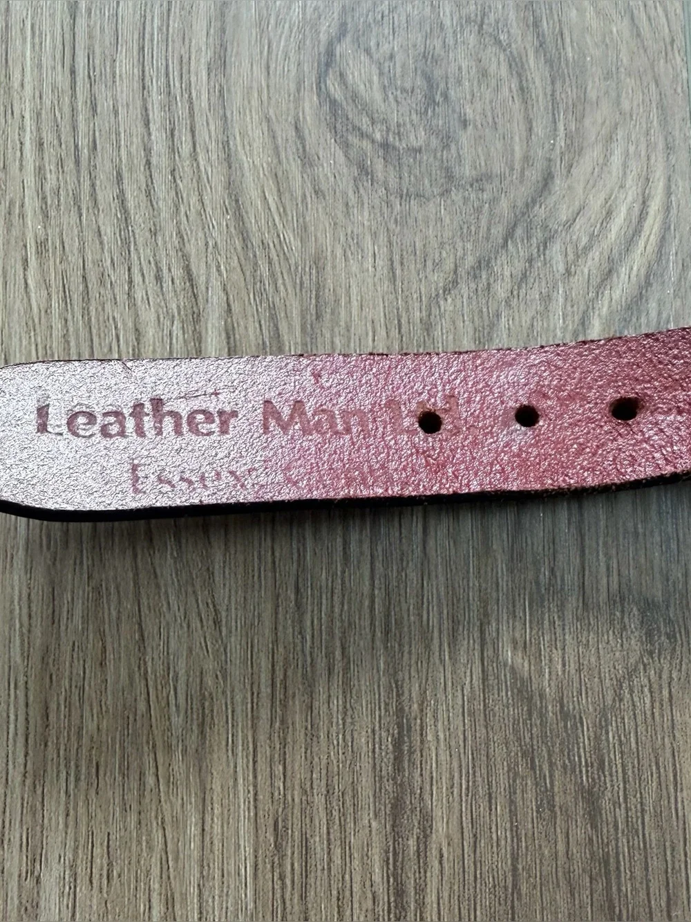Leather Man Limited Navy Blue Fish Belt size 44